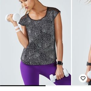 L Fabletics short sleeve top - mesh back